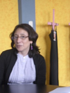 Norma Cruz speaking to the MIA delegation in Nov. 2008